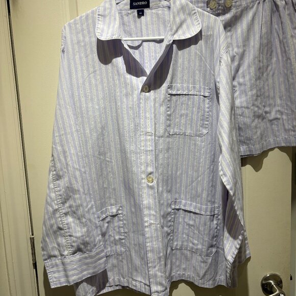 Sandro Pajama-Style Set with Shorts – Chic Summer Outfit - Picture 2 of 8